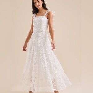 New with tags Altar’d State Kallie Lace Tiered Maxi Dress